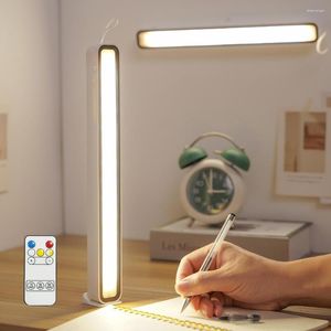 Night Lights Rechargeable Lamp Desk USB LED Table Stepless Dimming Hanging Magnetic Reading Lighting Bedroom