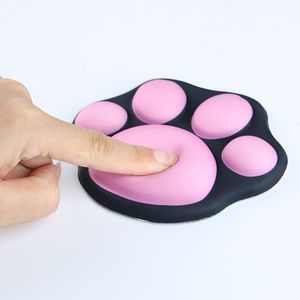 3D Cat Paw Mouse Pad Kawaii Wrist Rest Bekväm handkudde Non Slip Wrist Support Korean Stationery Office Supplies