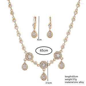 Necklace Earrings Set Algeria Handmade Jewelry Crystal Wedding Hair Accessories Headpiece Head Chain And