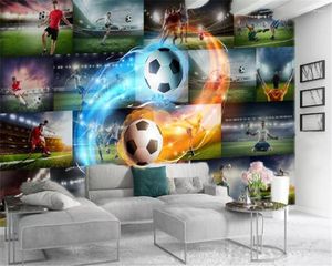 Duvar Kağıtları 3D Duvar Kağıdı Duvar Promosyon Kasırga Futbol ve Oyuncu HD Dijital Baskı Nem geçirmez kağıt