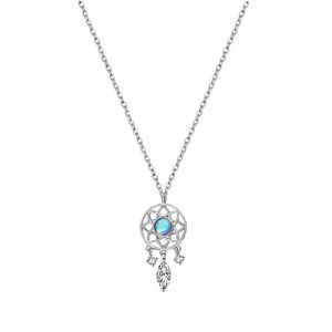 Yaratıcı Kolye Tassel Moonstone Charm Kolye Kadınlar İçin Teen Moda Kristal Zarif Parti Kolyeleri Takı Hediyesi