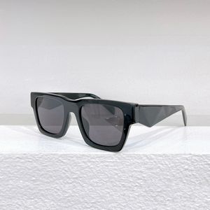 Óculos de Sol Quadrado Brilhante Preto/Cinza Escuro Lente Masculina Verão Sunnies gafas de sol Sonnenbrille UV400 Eye Wear with Box