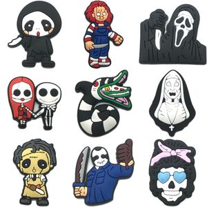 靴部品のアクセサリートレンディヘロウィーン詰まり男性のための魅力女性PVCグリーンリストバンドブレスレットサンダルバブルスライド漫画ドロップde oto2m