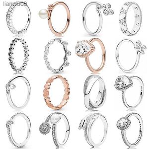 Ring aus 925er-Sterlingsilber, durchbrochen, Vintage-Stil, verbunden, Liebesherz, Perle, strahlender Glow-Pfeil-Ring mit Kristall, für Damen, Modeschmuck, L230704