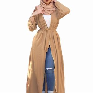Öppna Kaftan Abaya Dubai Kimono Islam Muslim Hijab Dress Abayas For Women Caftan Turkish Islamic Clothing Robe Musulman de Mode322Z