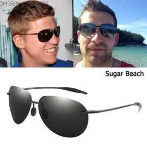 Okulary przeciwsłoneczne Jackjade Fashion Sport Tr90 Borderless Sugar Beach Style Sun Sunglass dla mężczyzn Polaryzacja Pilot Marka Projektowanie okularów przeciwsłonecznych Oculos Sol Z230719