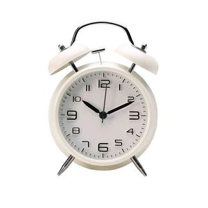 Desk Table Clocks Mini Retro Alarm Clock Electronic Round Number Double Bell Digital Quartz Home Decoration Portable Cute Durable Dhg18