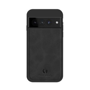 Şok geçirmez ince koyun derisi deri manyetik plaka Mat Kılıflar Google Pixel 7 Pro 7A 6A 8 6 Slip Anti-Slip Pürüzsüz Dokunmatik Telefon Kapağı