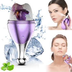 Beauty Spray Ice Roller for Face Silicone Ice Face Roller with Fine Mist Spray Nozzle Skin Care Facial Ice Roller Gua Sha Face Massage Tool