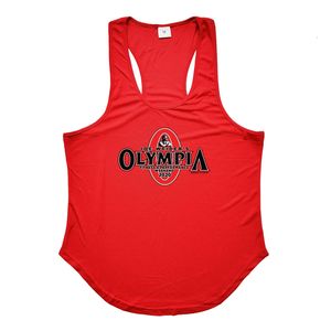 Erkek tank üstleri koşan yelek erkek fitness y back stringer tanktop yaz giyim giyim örgü spor vücut geliştirme kolsuz gömlek 230713