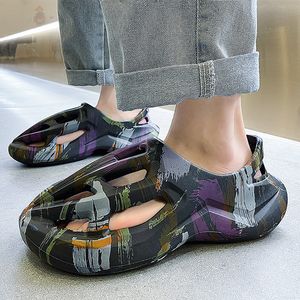 Slippers Summer Men Women Slippers Camouflage Platform Outdoor Clogs Shoe Beach Sandals Male Soft EVA Indoor Home Slides Lover Flip Flops 230713