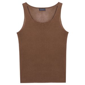 Mens Tank Tops randiga stickade mesh casual ärmlös hemkläder sexig tshirt för män andningsbar snabb torr M3XL 230713