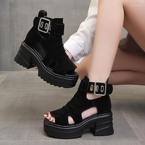 Sandali 8CM Summer Super High Heel Platform Ladies Simple Fashion Party Shoes Outdoor Casual Sexy