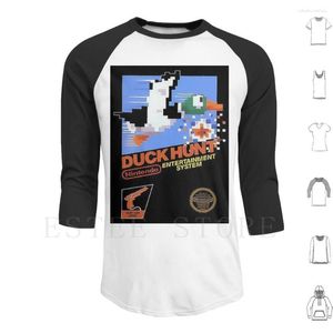 Erkek Hoodies Duck Hunt Nes Sanat Uzun Kollu Eğlence Sistemi Hafif Silah Eski Okul Retro Köpek