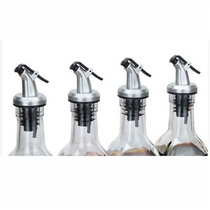 Other Kitchen Dining Bar Oil Bottle Stopper Abs Lock Plug Seal Leak-Proof Food Grade Plastic Nozzle Sprayer Sauce Dispenser Wine Dhac6