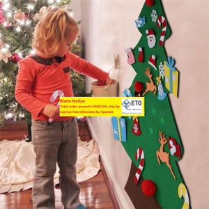 Рождественская елка DIY Sed Creative Рождественские принадлежности подвесной детские головоломки ручной работы дома рождественская вечеринка