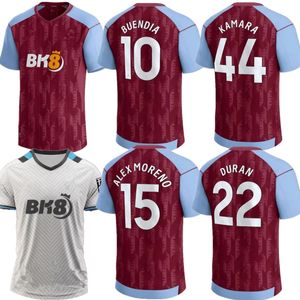 Kamara 2023 2024 Home Aston Villaes koszulki piłkarskie 23 24 Watkins Buendia McGinn El Ghazi Douglas Luiz Mings Konsa Cash Men Football Shirt