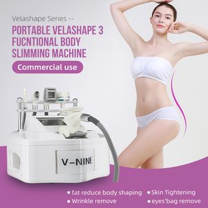 Fabriksbärbar RF Vakuum Roller Cavitation Massage Slant Machine Vela V9 Body Shape Beauty Machine