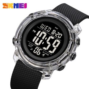 SKMEI Digital Watches Men LED Light Electronic Movement Male Clock Sport 5Bar Waterproof Countdown Wristwatch Reloj hombre