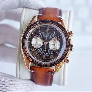 Orologio da uomo al quarzo VK con batteria Orologio di lusso per il periodo natalizio Dimensioni 43MM Orologio da polso impermeabile con vetro zaffiro montre de luxe