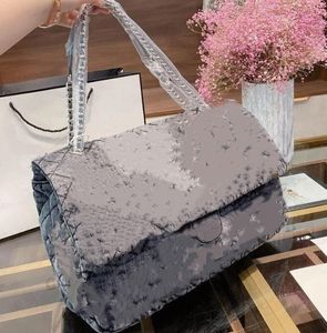 Lady Handbags Purses Large Capacity Package Canvas Bags Fashion Lattice High Quality Women Chain Shoulder Bag