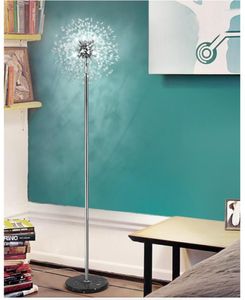 Golvlampor 40 cm Crystal Dandelion Ball LED -ljus i fyrverkeriform för vardagsrum inomhusbelysning stor volymuttalande lampa