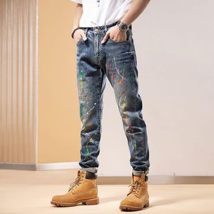 Jeans masculino WZ05121 moda 2023 passarela luxo design europeu roupas estilo festa