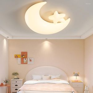 Lampadari Luci per camera da letto Lampadario nordico a LED Illuminazione per interni per soggiorno Cucina per bambini Decorazioni per la casa Apparecchio di design a stella lunare