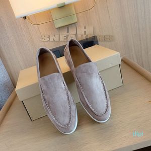 Mens Women Loafers Caseal Shoes Fashion Подличная кожаная замша Mmtal Lock Многоцветная массажная платформа.