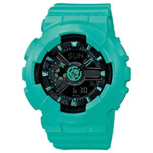 2020 Digital LED Ladies Quartz Sports Watch Belt Rubber Militär Multifunktionell kvartsvat Waterproof Wrist Gift289C