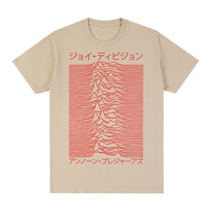 Camisetas masculinas JOY DIVISION T-shirt Unknown Pleasures LOVE WILL TEAR US APART Algodão Camiseta masculina TEE TSHIRT Feminina Tops unissex 230713