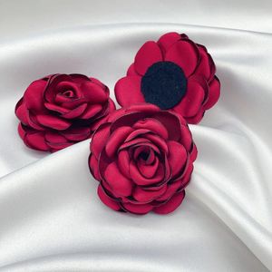 Decorative Flowers 1pcs Satin Fabric Artificial Flower Handmade DIY For Wedding Party Craft Home Decoration