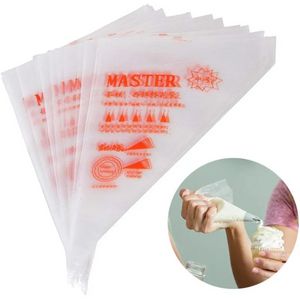 100PCS/LOT Disposable Cream Pastry Bag S/M/L Size Cake Icing Piping Decorating Tool Cupcake Decorating Bags i0714