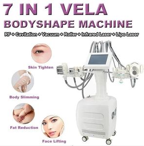 Spa Använd Slimming Vale Cavitation Radio Frequency Infrared Light Therapy Body Contouring Face Lyft V10 Vakuum Roller Slimming Machine Body Shape