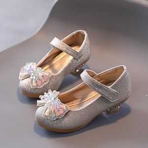 Flache Schuhe Mode Kinder Kleinkind Kinder Baby Mädchen Perle Kristall Glitter Bling Bowknot DanceSingle Prinzessin Party Leder Sandalen # g4