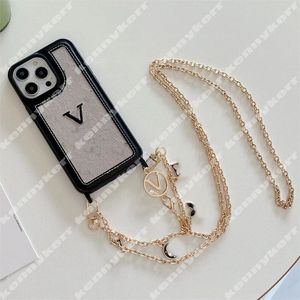 Designer-Handyhülle für Iphone 14 Pro Hülle 13 12 Iphone Hülle Luxusmarke Handyhüllen Briefdruck Crossbody Iphone Shell