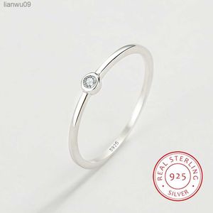 2022 NEW Simple Couple Rings For Women Real S925 Sterling Silver CZ Finger Valentine's Day Present Wedding Party Gift Jewelry L230704