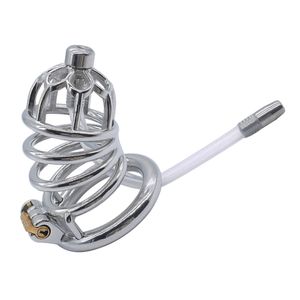 Chastity Cage with Urethral Male Bondage Belt Device Metal Penis Lock Cock Rings Sissy Kali Adults Sex Toys for Men