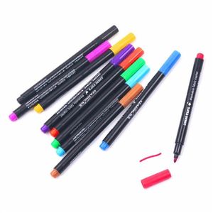 10 kolorów Woda zmywalna zmywalna tkanina marker Pen Pen PET Wymień krawiec kredowy rzemieślnik DIY Szykowanie