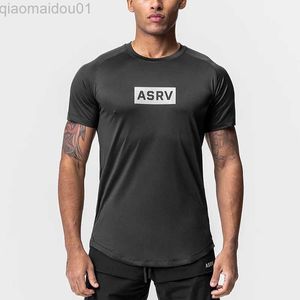 Herr t-shirts Gym Summer Men's Fitness Quick Dry Running Short Sleeve T-shirt Skinny O Neck Sweatshirt Male Casual Tee Tops Workout Clothing L230713