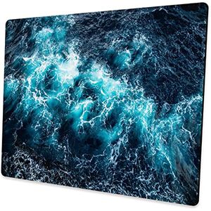 Blue Ocean Wave Mouse Pad Уникальная конструкция, прокатная резиновая базовая накладная для настольного компьютера и настольная мышиная прокладка для ноутбука