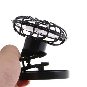 Electric Fans Mini Portable Clip-On Solar Panel Powered Cooling Fan For Travel Camping Fishing N0PF