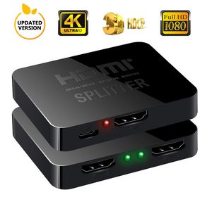 4K 1x4 HDMI Splitter 1x2 Video HDMI Dystrybutor Splitter 1 w 4 Out Wzmacniacz 1080p Wzmacniacz Repeatera Screen 2 porty dla projektora monitorowania laptopa na PC