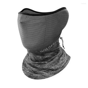 Bandane Sport Ciclismo Maschera per il viso Estate Bandana Sciarpa da corsa Anti-UV Anti-sudore Bicicletta Protezione solare in seta