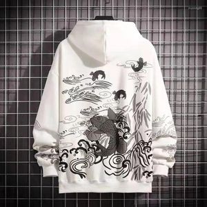 Women's Hoodies Anime Sweatshirts Chinese Style Retro Fleece Men Harajuku Thick Oversized Pullovers For Women CS894