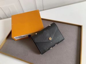 Designer-Taschen, kurze Geldbörsen für Damen, Victorine-Geldbörse, große Geldbörse mit geprägter Schnalle, faltbar, tragbar, für mehrere Karten, Damen-Geldbörsen, Kartenhalter, Reißverschlusstasche