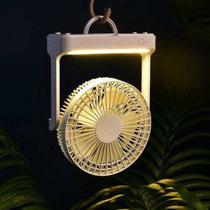 Electric Fans Home Study LED Lamp Wall Air Cooling Fan USB Rechargeable 3600mAh Portable Wireless Desktop Fan Gear Wind Ventilator