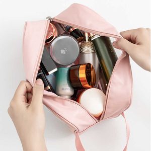 Lady Cosmetic Bags Cases Pu Transparent Cosmetic Bag Portable Waterproof Pvc Wash Large Capacity Travel Storage Swimming 230704