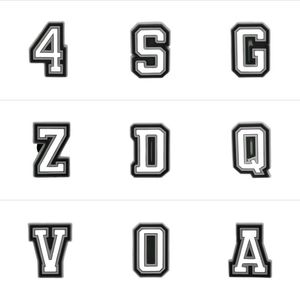 Shoe Parts Accessories Letter Charms For Clog Sandals Decoration 0-9 Number Alphabet Abc-Z Characters Diy Shoes Pins Boy Girl Teens Otgl3