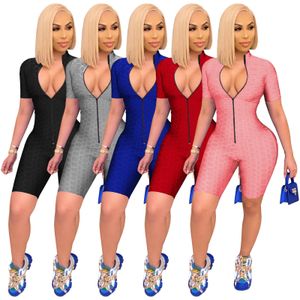 2023 Wholesale European American Women's Jumpsuits solid color super elastic Rompers exercise yoga nightclub clothes